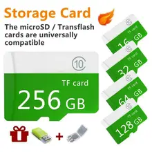 Cartão de memória mi micro sd, alta velocidade, verde, grande capacidade, 4g 8g 16g 32g 64g 128g 256g 512g classe 10 + sd-tf para celular/pc ch mi
