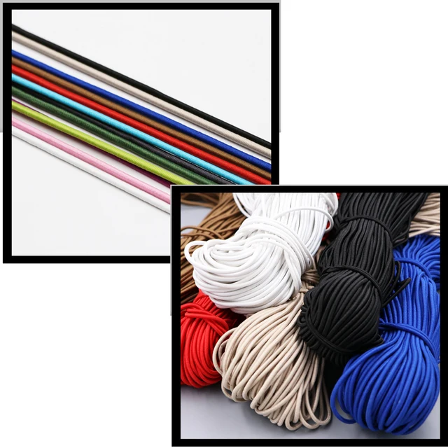 3 Meters/Lot Strong Elastic Rope Cord 3mm Round Bungee Shock Stretch String DIY 24 Multiple Colors 6
