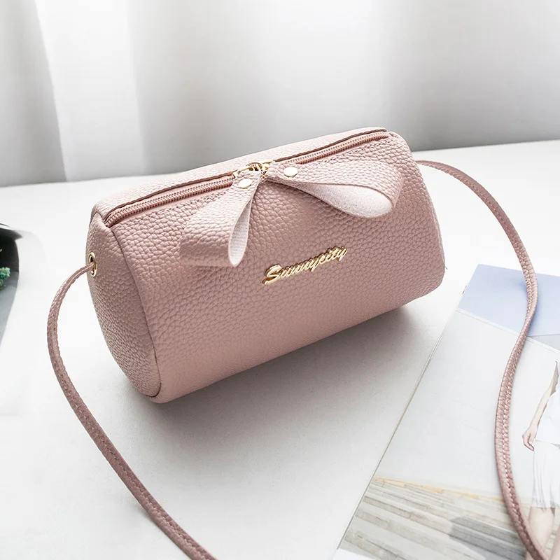 

Mini Pu Small Flap Bags Women Chic Bucket Crossbody Handbags For Women Small Cell Phone Purse Shoulder Cute Wallet 2019