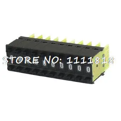 10Pcs Nero 22 Millimetri X 8 Millimetri 0-9 Cifre Codice Bcd Interruttore A Pulsante Interruttore A Rotella Interruttori Km1