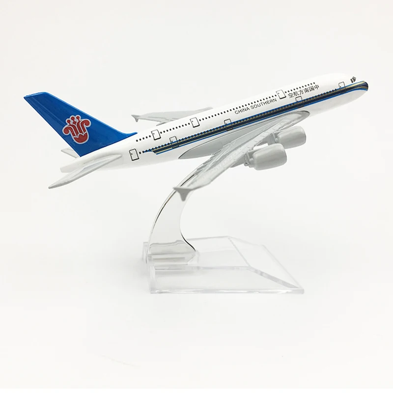 

China Southern Airlines Aeroplane model Airbus A380 airplane 16CM Metal alloy diecast 1:400 airplane model toys Collectible gift