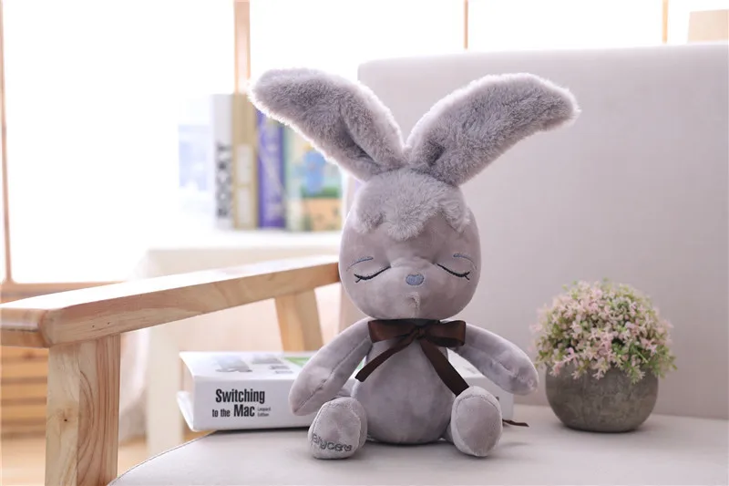 Сейлор Мун кролик плюшевые игрушки для детей подарок друг Прекрасный серый бант Банни белый розовый Мягкие плюшевые игрушки-животные Дети