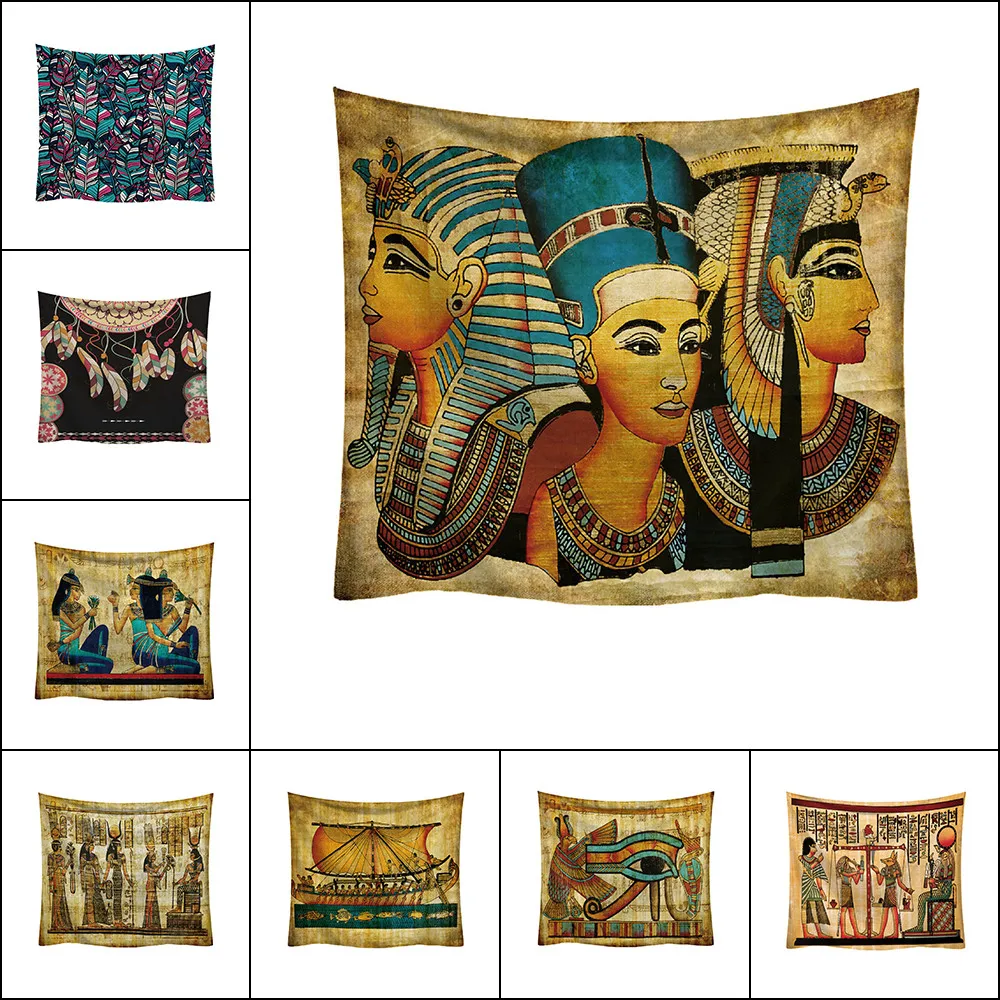 

Fashion Tapestry Pattern Fresh Style Egypt Decorative Tapestry Home Decor Home Decorations Wall Hanging For Living Room Bedroom