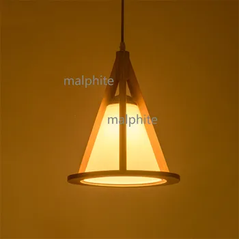 

Japanese Simple Solid Wood Pendant Lamp Modern Home Decor Living Room Bedroom Lighting Pendant Lights Loft Innovative Hanglamp