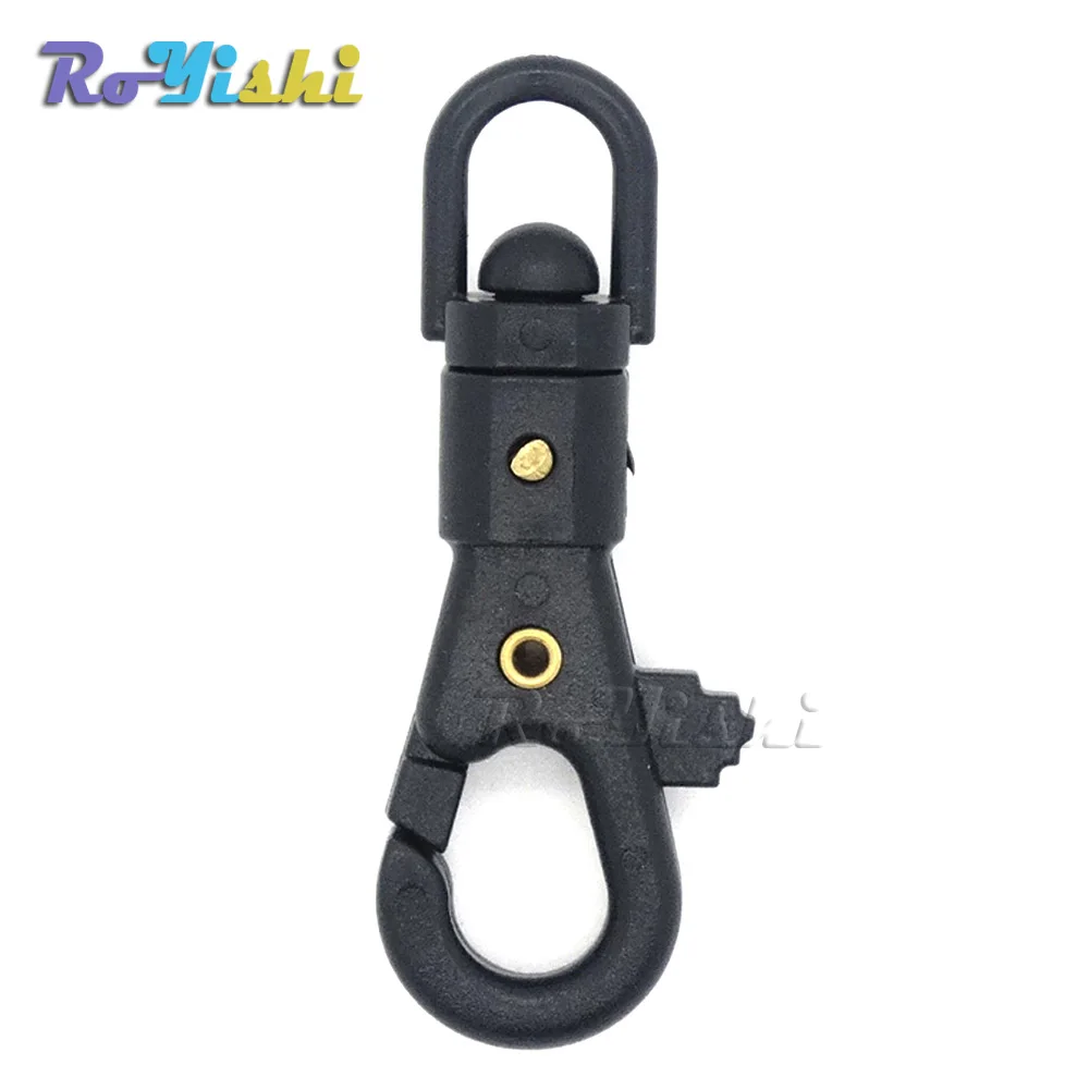 Paracord Planet Plastic Swivel Snap Hook – 1 Inch Black – For