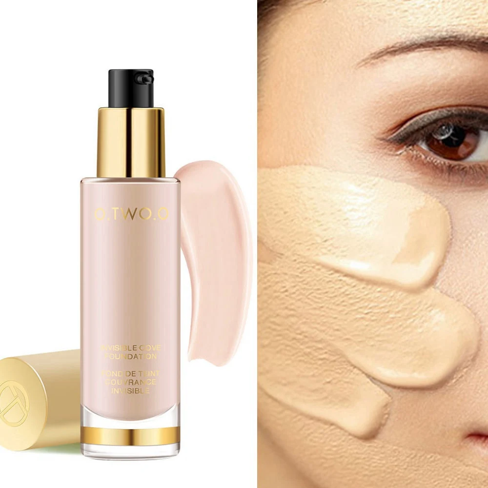 

Face Liquid foundation Makeup Professional Full Coverage Oil Control Waterproof Covering Foundation Cream Base Concealer Beauty
