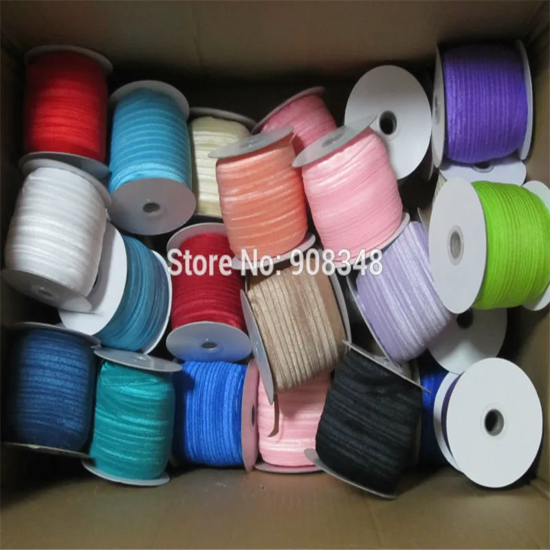5/8" 15mm Stretchy Fold Over Elastic Ribbon FOE ribbon girl Wristband Hair Ties Headband F015