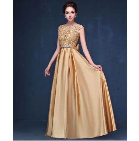 Индивидуальный заказ Vestidos розовое золото спинки Кружева атласные длинные платья