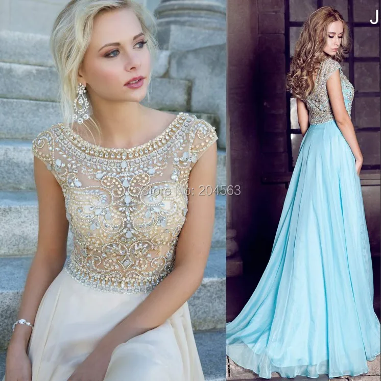 

Free Shipping Newest 2016 Evening Dress with Cap Sleeves