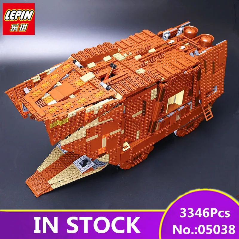 

IN STOCK LePin 05038 3346Pcs S Force Awakens Sandcrawler W Model Building Kit Blocks Brick Compatible 75059 Children Toy