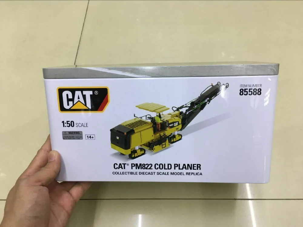 Гусеница Cat PM822 холодный строгальный станок 1:50 от бренд Diecast Masters DM85588 в коробке