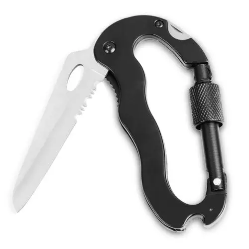 

Quality Aluminum Carabiner, Keychain Clip Spring Snap Key Chain Clip Hook Buckle
