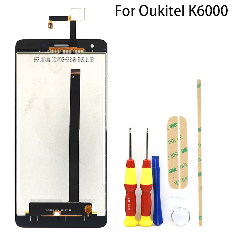 Для 5 &quot1280x720 Oukitel K6000 LCD дисплей в Мобильный телефон + Pro кодирующий
