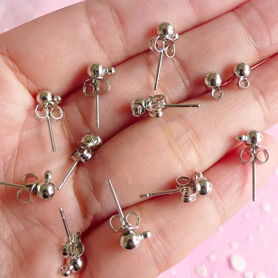 80 sets (40pairs) Dangle Earring Post Studs/Dangling Ear Post/Stud