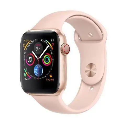 Passometer wireless charge Smart Watch 1:1 44mm Series 4 Bluetooth SmartWatch IWO 8 For iPhone Android phone heart rate monitor