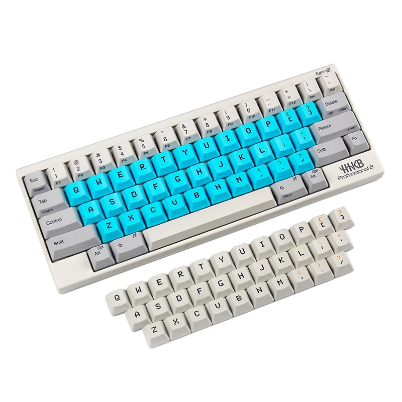 

KBDfans new arrival Topre realforce hhkb capacitor keyboard keycaps multicolour cap pbt material mixed color 33keys