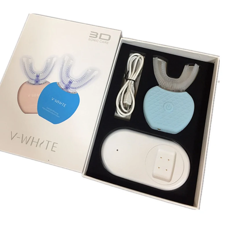 V-WHITE, звуковая зубная щетка для взрослых, Беспроводная зарядка, 360 градусов, оральные зубы, автоматическая индивидуальная техника для ухода, Прямая поставка