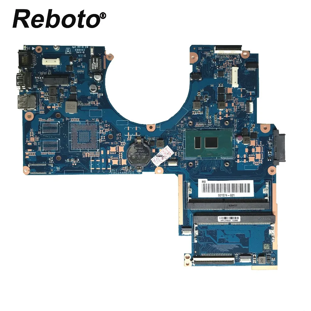 Материнская плата для ноутбука hp 15-AU DAG34AMB6D0 901574-601 с I5-7200U процессором DDR4, протестированная Быстрая