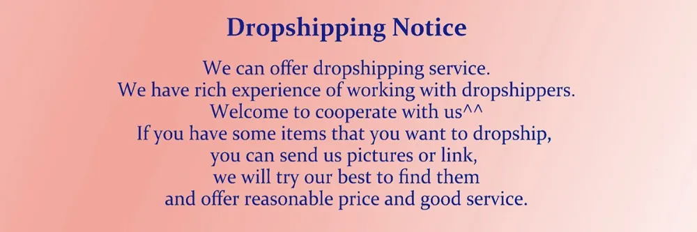 dropshipping notice