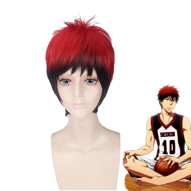 Kuroko no Basuke SEIRIN Kagami Taiga Wig Cosplay Costume Kuroko's Basketball Men Short Heat Resistant Synthetic Hair Party Wigs Kuroko no Basuke SEIRIN Kagami Taiga Wig Cosplay Costume Kuroko's Basketball Men Short Heat Resistant Synthetic Hair Party Wigs