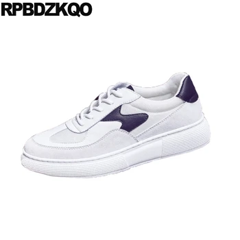 

trainers platform Italy skate suede lace up black genuine leather men shoes italian brand canvas creepers sneakers spring cow
