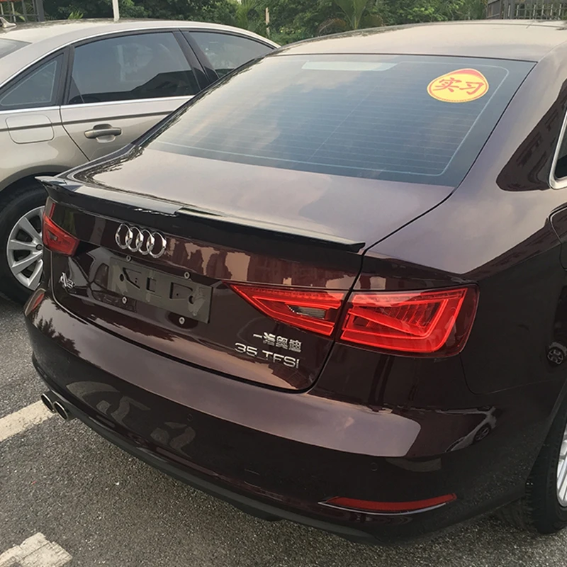 Для Audi A3 спойлер S3 v модель ABS Материал заднее крыло автомобиля праймер цвет