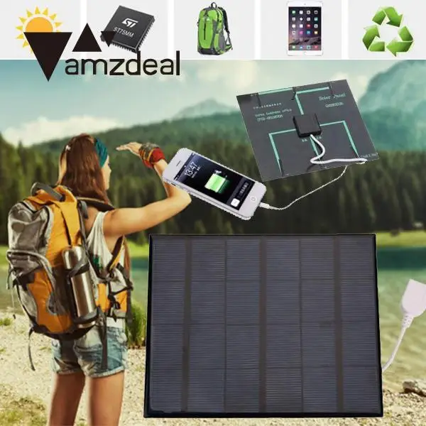 

Mini 6V 3.6W Outdoor USB Solar Panel Battery Charger For Android Mobile Phone Solar Cells Solar Panel