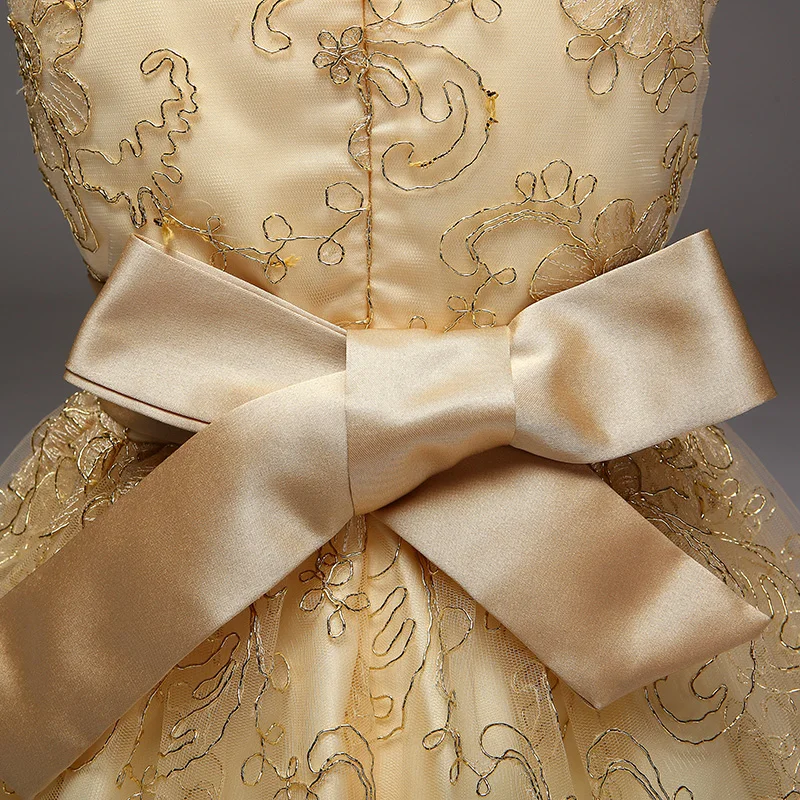 Retail 2017 New Arrival Summer Girl Dress Recommended High-End Exquisite Embroidery Champagne Dress For Flower Girl Dress L9027 HTB1n8W QXXXXXbCXFXXq6xXFXXXK - Retail 2017 New Arrival Summer Girl Dress Recommended High-End Exquisite Embroidery Champagne Dress For Flower Girl Dress L9027