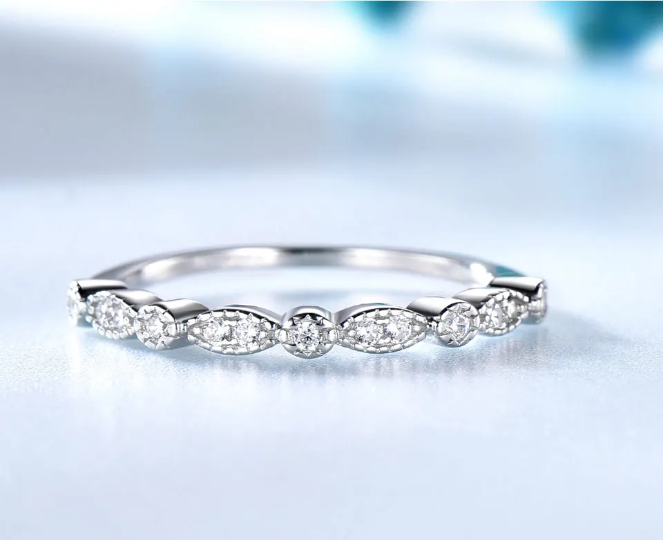 UMCHO Nano морганитом, кольца из стерлингового серебра 925 кулон в виде цветка набор серебряных колец для Для женщин Юбилей, подарок, изящное ювелирное изделие