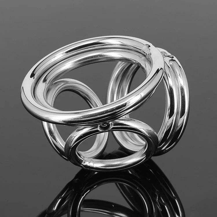 Buy Happygo, Stainless Steel Metal 4 Loops Penis Ring