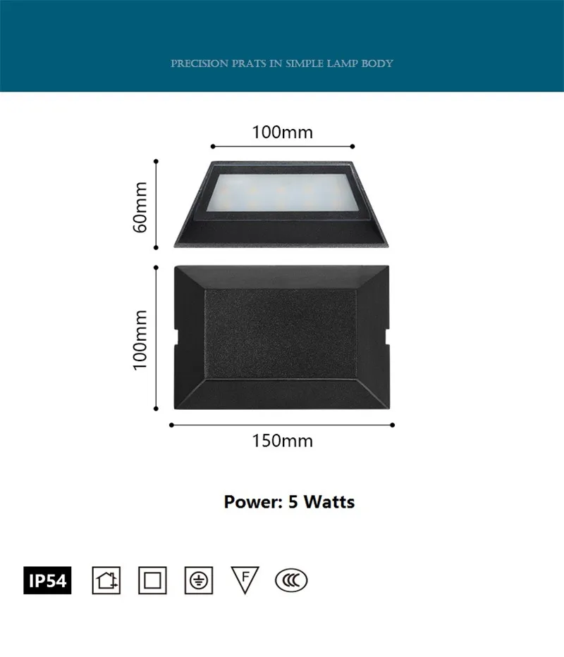 Открытый Водонепроницаемый IP54 5 Вт Светодиодный Светильники для крыльца современный настенный светильник черный алюминиевый настенный светильник для сада проход балконное освещение