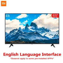 Xiaomi tv 65 дюймов E65A настоящий 4 к без полей полный экран ТВ комплект 2 ГБ+ 8 Гб памяти антистатические AI Голосовое управление Dolby звук