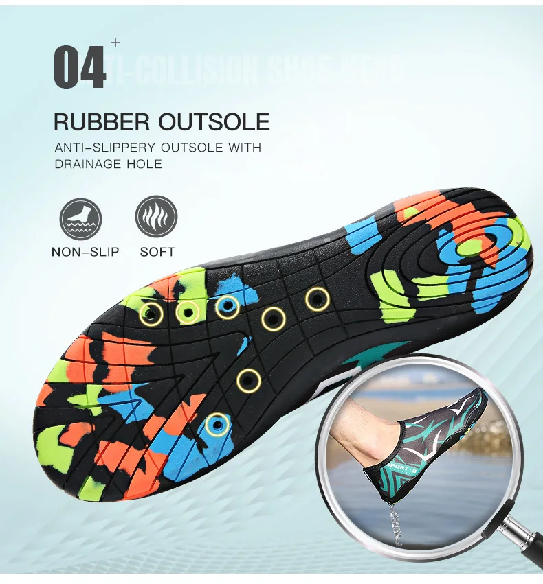 Clorts Summer Water Shoes Men Beach Sandals Upstream Aqua Shoes for Women (12)