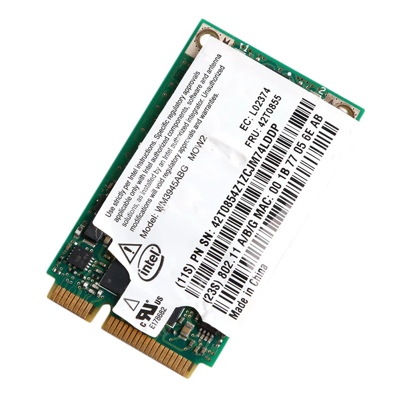 Intel WM3945ABG Беспроводной WI-FI карты 42T0853 для IBM ThinkPad T60 T61 R61 Z61 X60