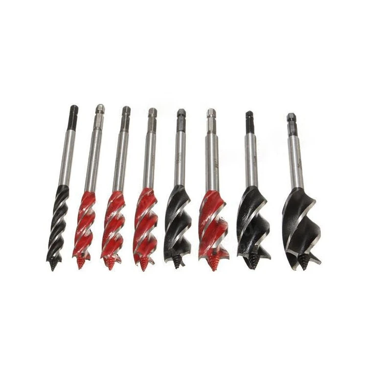 Free shipping Woodworking bit four slot four - sided carpentry woodworking bits drill hole opener lock reaming bit Twist drill