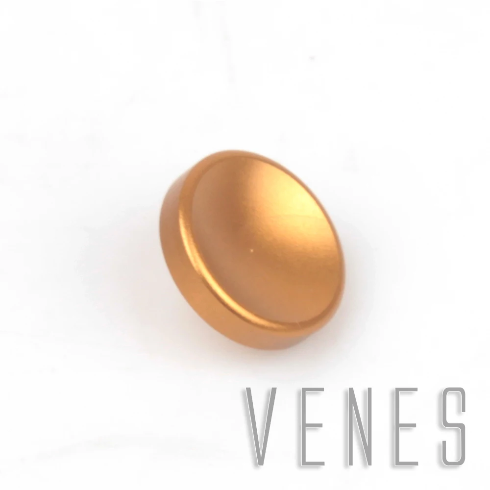 

Venes Concave Metal Soft Shutter Release Button Gold Color