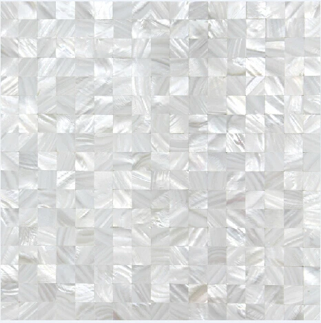 11 шт. чистый белый квадратный мозаичный фон для ванной комнаты, кухни, облицовки стен