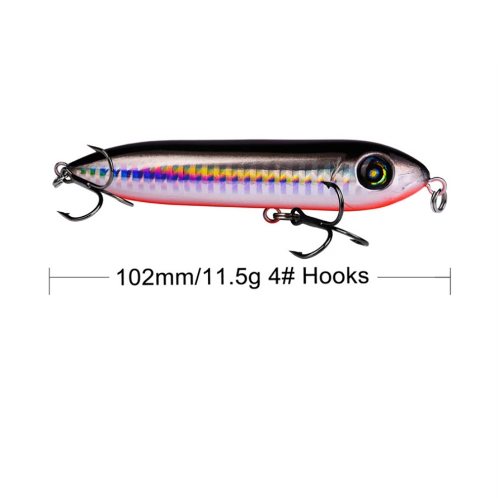 1 шт. змеиная голова приманка-карандаш 8 цветов 10 см/11,5 г рыболовные приманки плавающий кренкбейт морской бас Щука топвотер 3D глаза пластиковый воблер