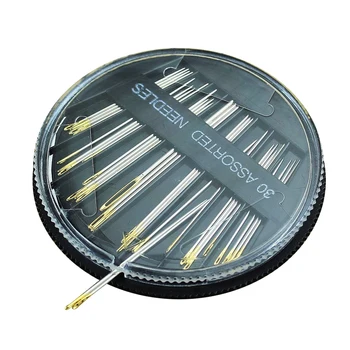 

30PCS Assorted Hand Sewing Needles Embroidery Mending Craft Quilt Sew Case