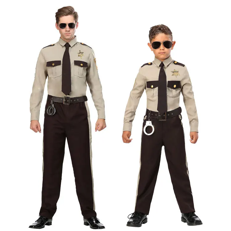 IREK/ костюм для вечеринки на Хэллоуин; костюм для взрослых и детей; костюм для костюмированной вечеринки «полицейский патруль»