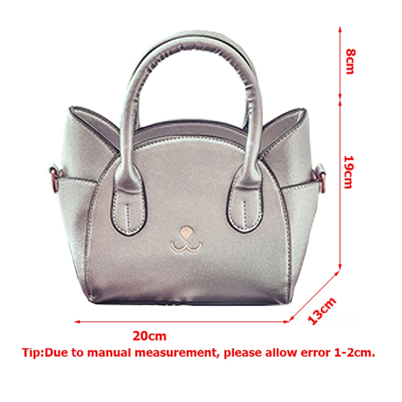 Women Handbags PU Leather Cute Kitty Female Shoulder Bags Fashion Large Cat Pattern Messenger Bag Ladies Sac A Main Bolsa SS0350 (12)