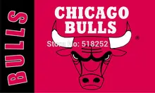 Chicago bulls Flag 3×5 FT 150X90CM Banner copper grommets Polyester NBA flag 166, free shipping