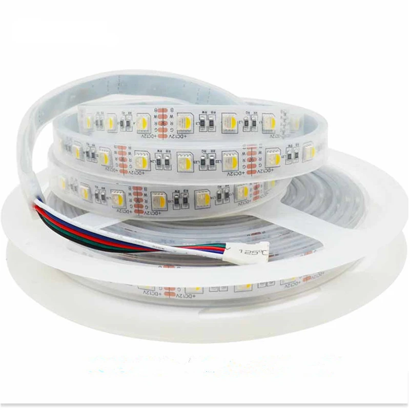 Светодиодный RGBW RGBWW полоса постоянного тока 12 В 5050 smd 5 м/рулон 60 бусин на метр RGB+ белый/теплый белый светодиодный ленточный светильник для домашнего использования