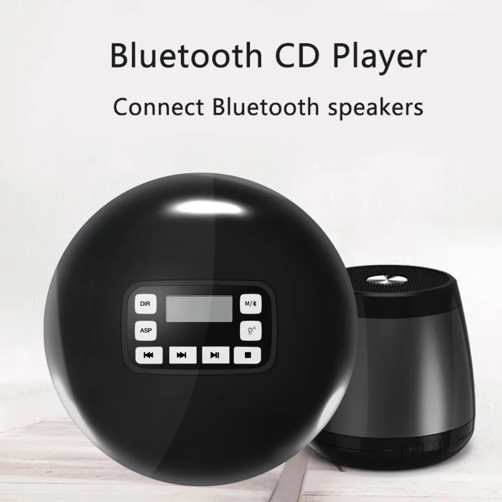 Портативный Bluetooth CD плеер с светодиодный дисплей/защита для наушников персональный CD музыкальный диск плеер для детей взрослых персональный CD