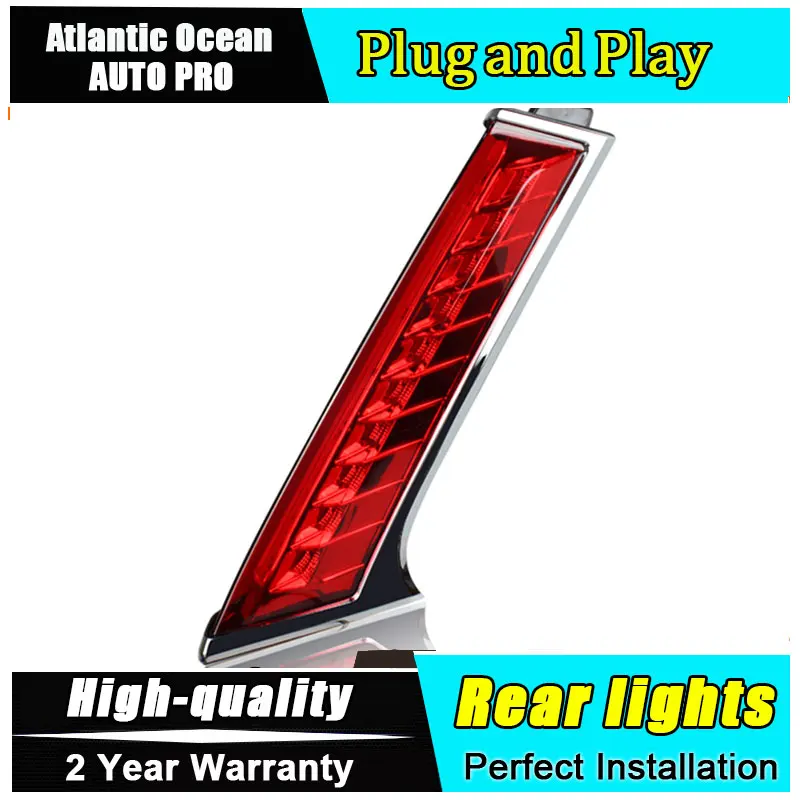  Car Styling LED Tail Lamp for Nissan X-trail Taillights 2014 Rouge Rear Light DRL+Turn Signal+Brake