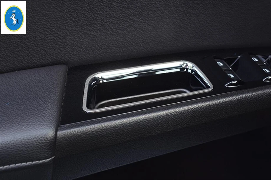 

New Style For Ford Mondeo / Fusion 2013 2014 2015 2016 ABS Inner Door Armrest Storage Box Handle Frame Cover Trim 4 Pcs / Set