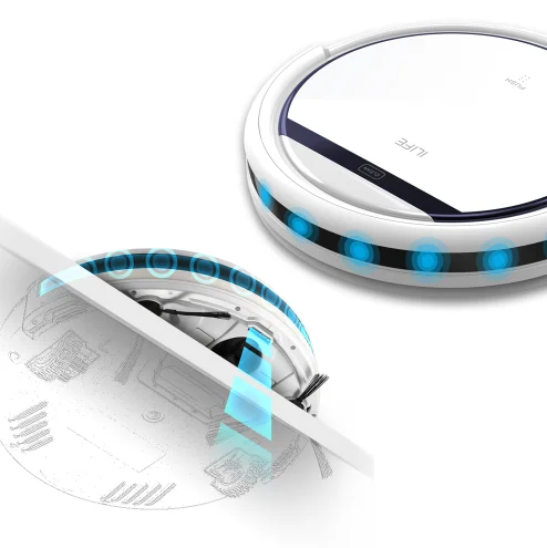 ILIFE V3s Pro Robot Vacuum Cleaner Home Household Professional Sweeping Machine for Pet hair Anti Collision Automatic Recharge