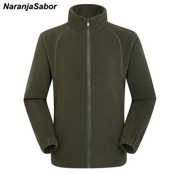 

NaranjaSabor Winter Autumn Men's Women's Fleece Softshell Solid Jackets Casual Fashion Thermal Male Coats Female Sweatshirts XXL