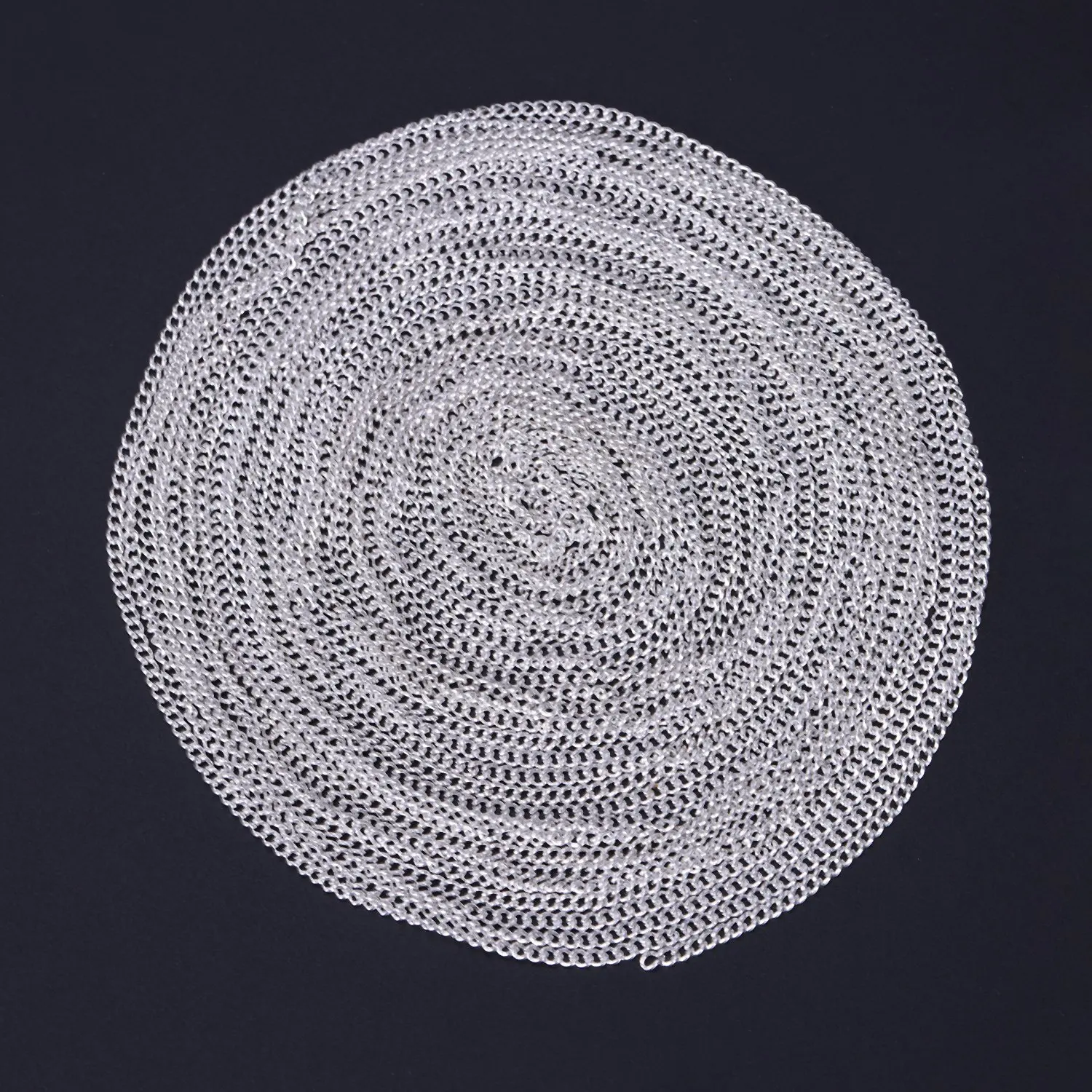 10 м серебряное покрытие цепи для создания украшений 3x2 мм(10 м