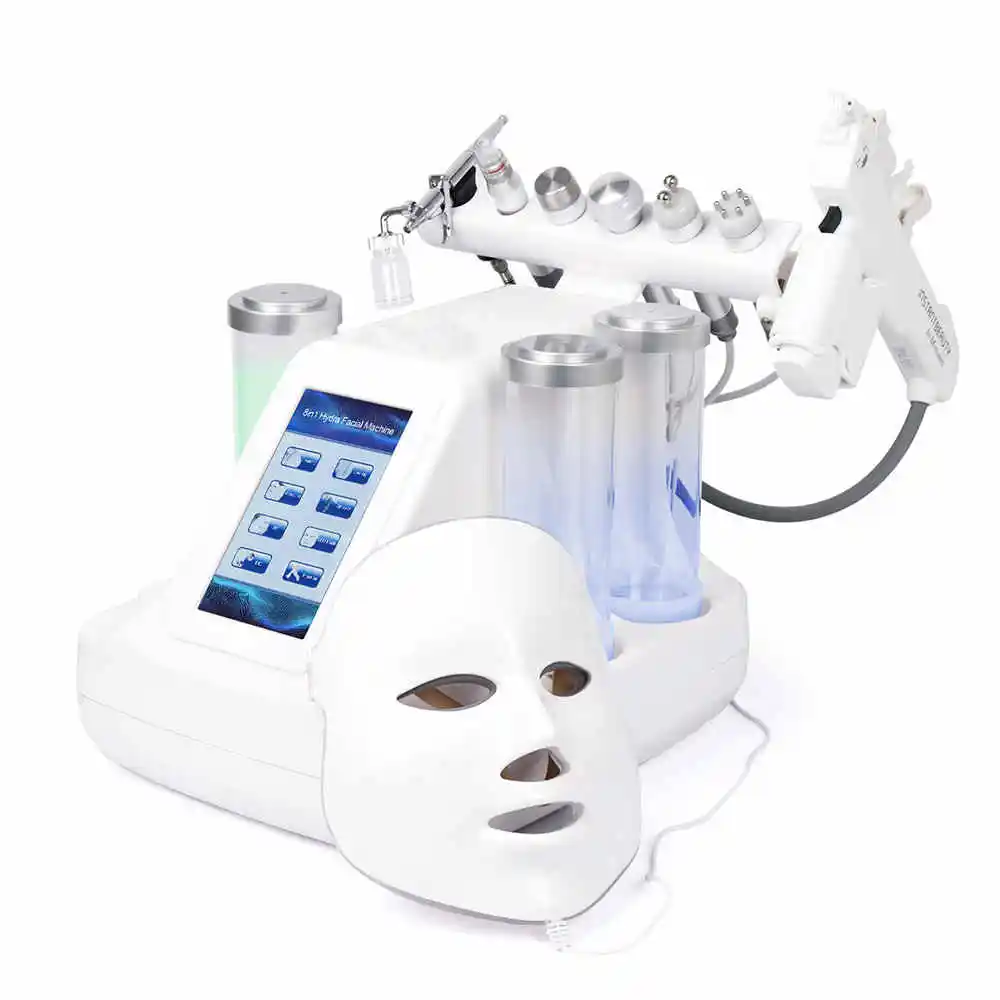 

Dropshipping New 8 IN 1 Hydra Dermabrasion RF BIO-lifting Spa Facial Machine Water Jet Hydro Diamond Peeling Microdermabrasion